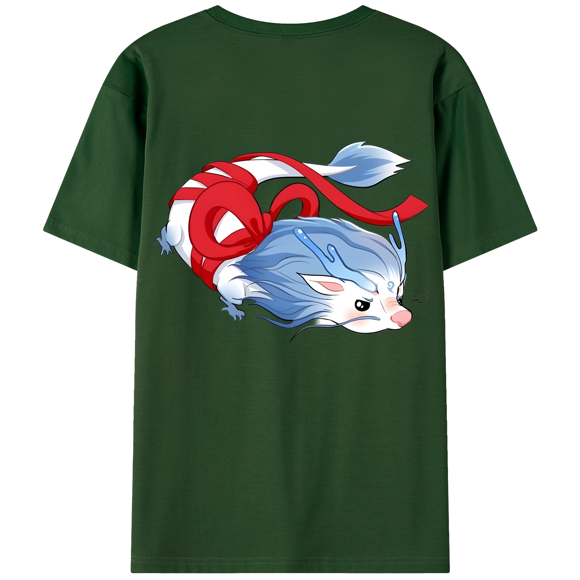 （画像用） Ne Zha 2 ナタ 魔童の大暴れ 綿100％半袖Tシャツ（背面プリント）